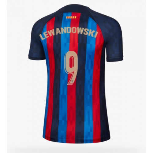 Fotbalové Dres Barcelona Robert Lewandowski #9 Dámské Domácí 2022-23 Krátký Rukáv